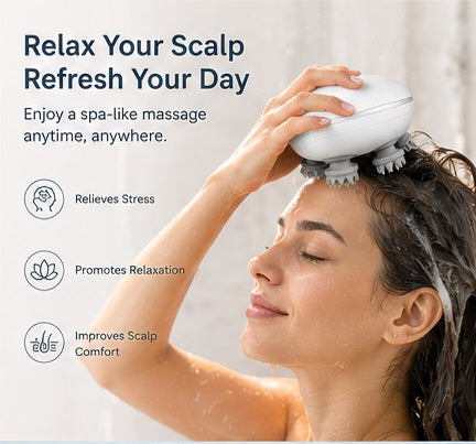 Electric Scalp Massager – Waterproof Rechargeable Head & Body Massager